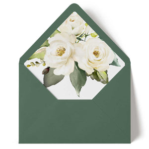 White Bouquet - Envelope Liner