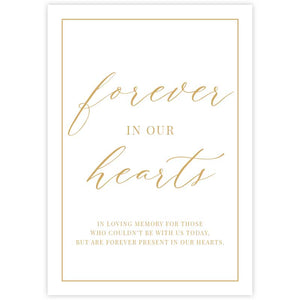 forever in our hearts memorial sign artwork