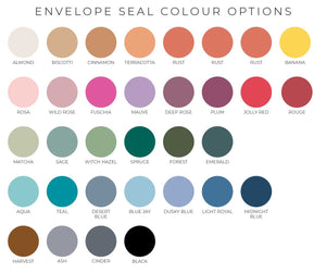envelope seal colour options