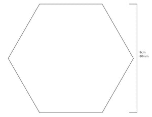 Acrylic Hexagon Coaster - Black