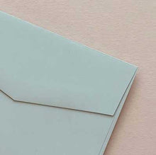 diy invitation paper bloom mint blue closeup