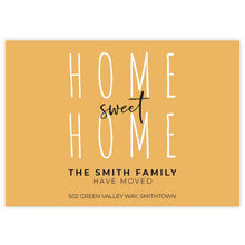 moving announcement card home sweet home