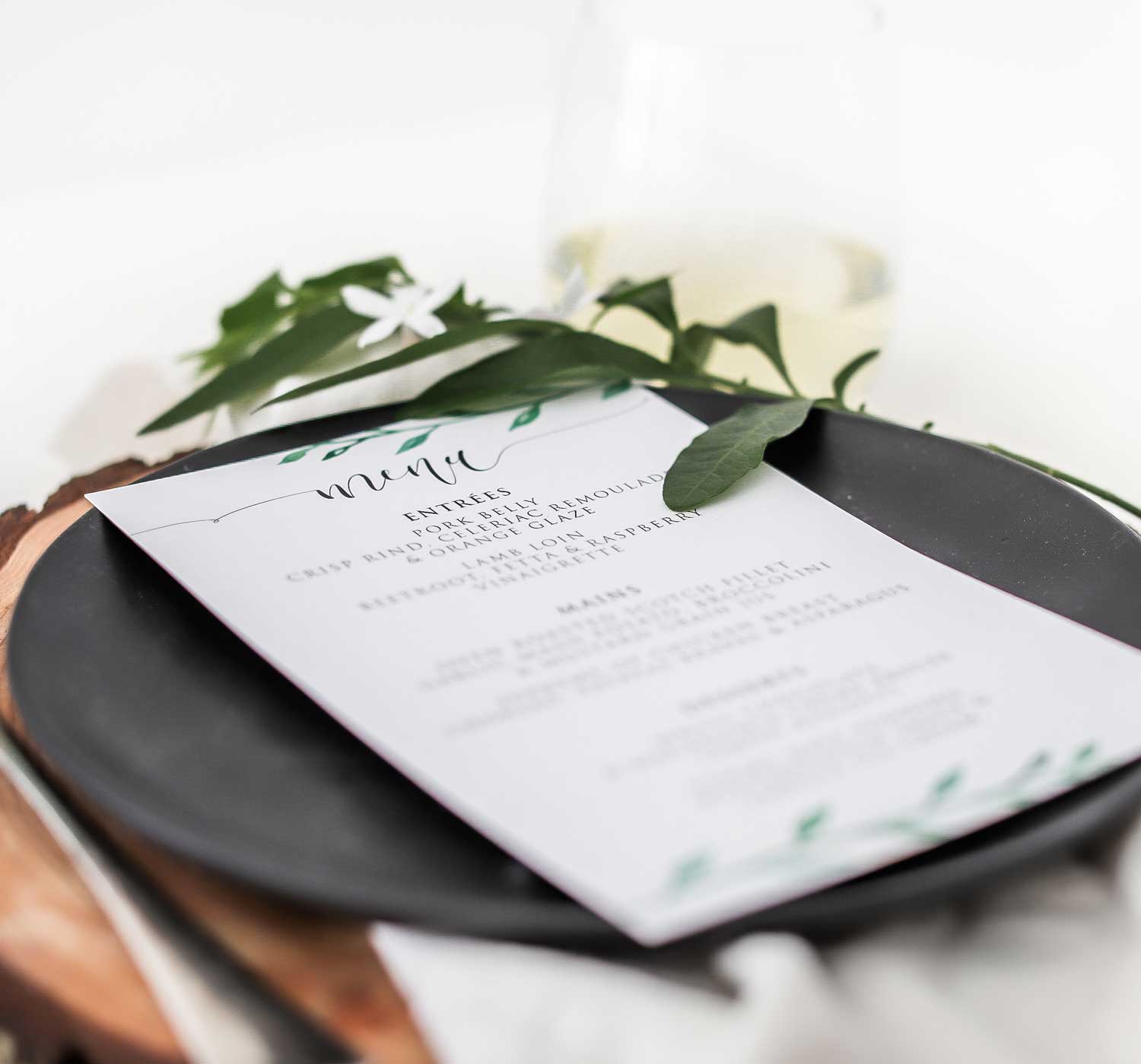Menu Cards - PIXEL AND INK DESIGNS