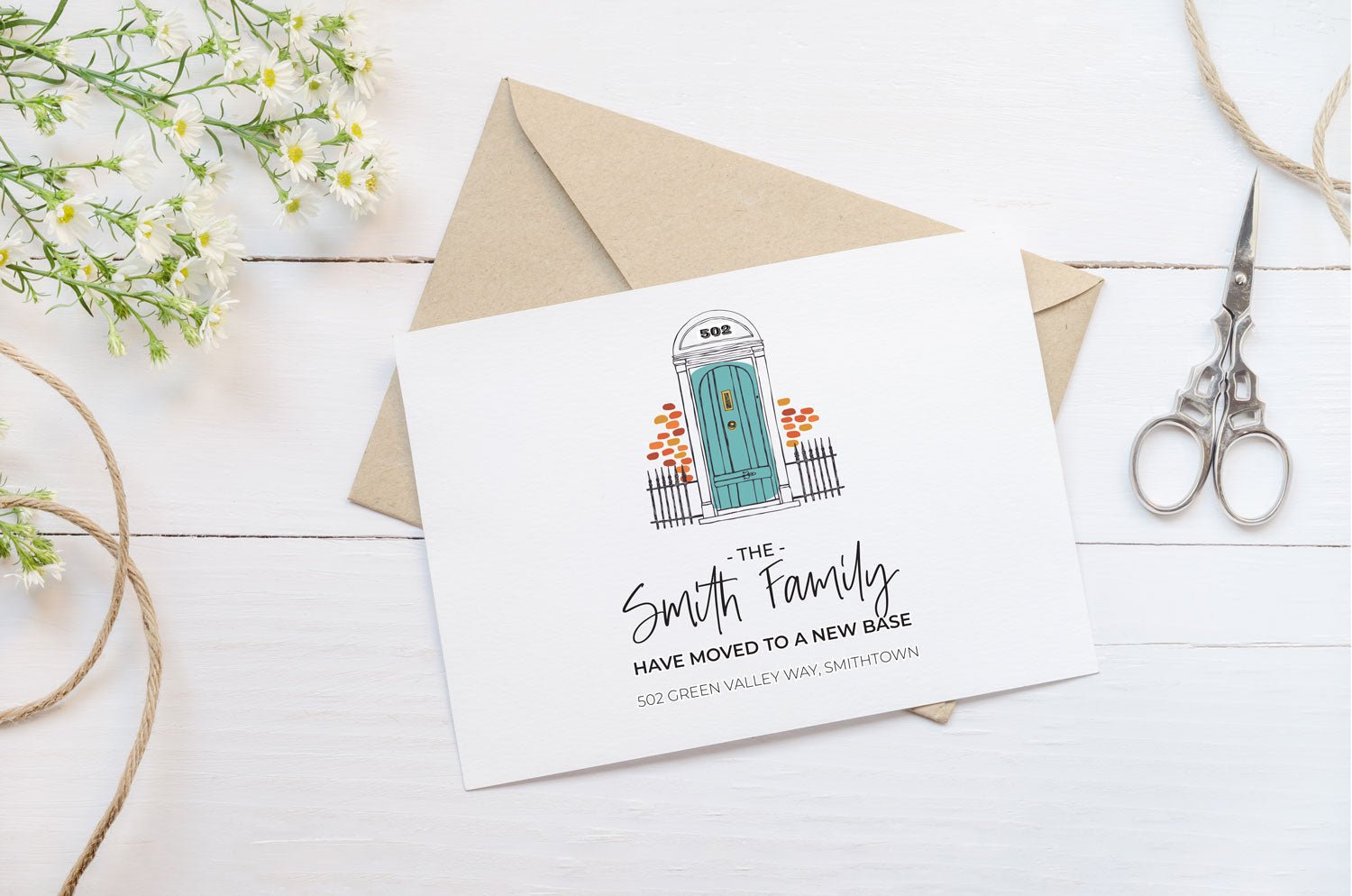 Moving Announcement Cards - PIXEL AND INK DESIGNS