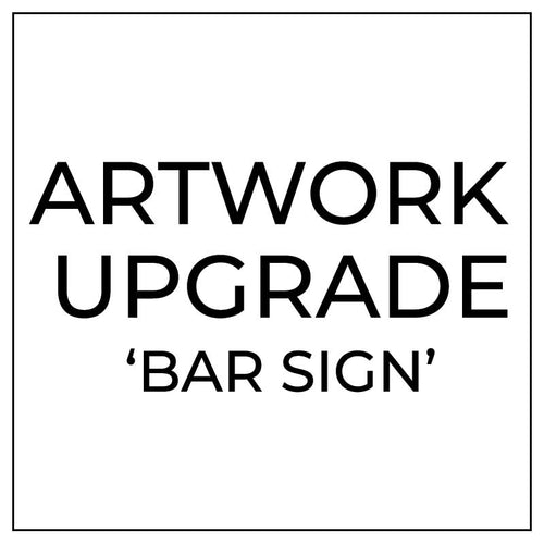 Artwork Upgrade - Fabric Sign Bar