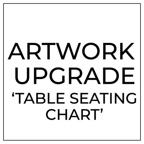 Artwork Upgrade - Fabric Sign Table Seating
