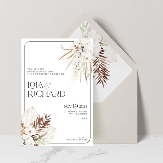 Bohemian Elegance Lola - Engagement Inv
