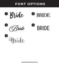 vinyl decal font option for dress/coat hanger