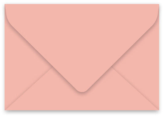 gmund salmon, peach colour envelope, newcastle wedding invitations, diy stationery