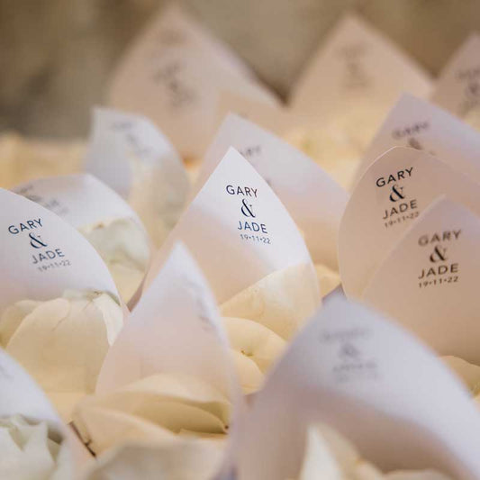 personalised confetti cones