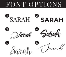 Marble Tile coaster decal font options