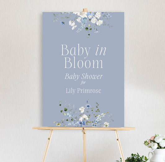 Primrose Spring - Baby in Bloom - Welcome Sign