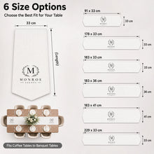 custom wedding table runner size guide
