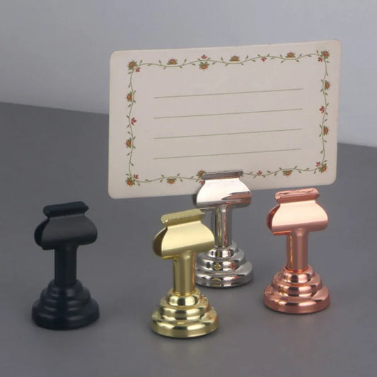 Stainless Steel U-Shape Place Card Stand