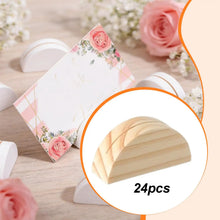 Wooden Place Card Holders – Set of 24