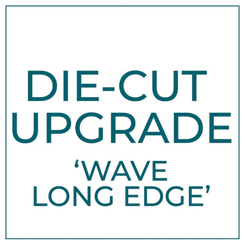die-cut shape upgrade wave long edge