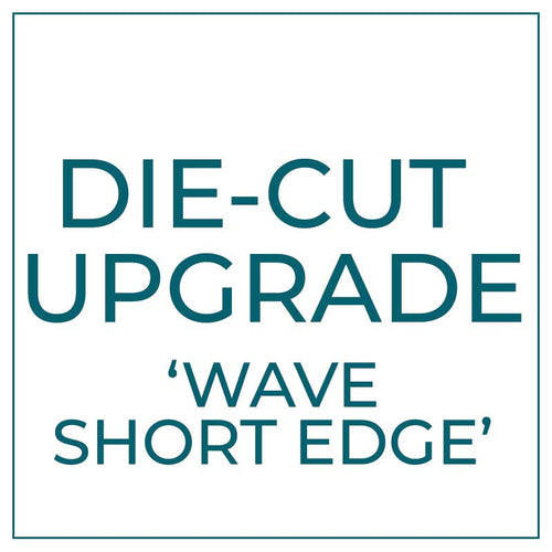 die-cut shape upgrade wave short edge
