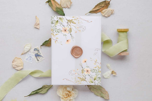 wild blooms peach vellum wrap jacket