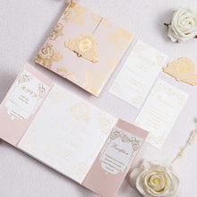 Luxurious Foil Pocket Fold Invitation Suite + Tag