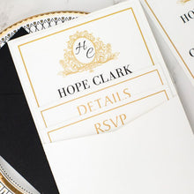 angle sleeve wedding invitation