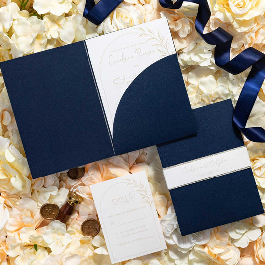 arch pocket fold navy suite