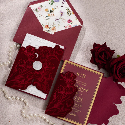Peony Bloom Sculptured Embossed - Gate-Fold