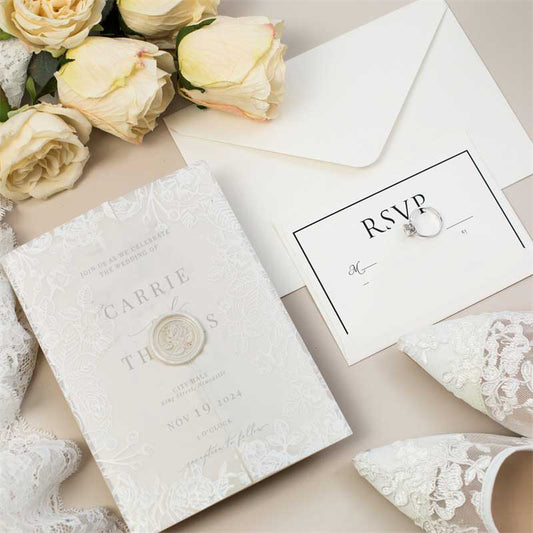 white floral vellum wrap 