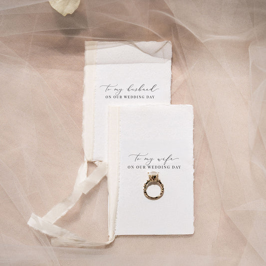 to my wife or husband on our wedding day deluxe vow booklets