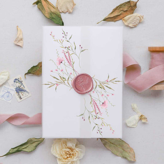 wild blooms pink vellum wrap jacket