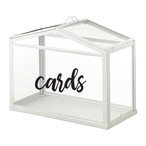 wishing well box vinyl decal 'card'
