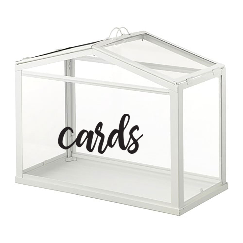 wishing well box vinyl decal 'card'