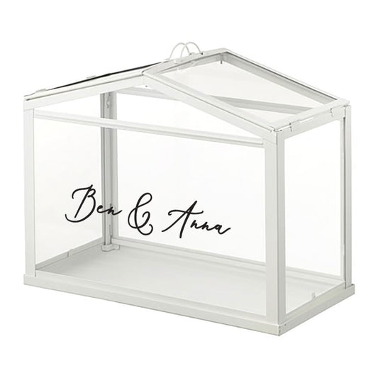wishing well box with first names
