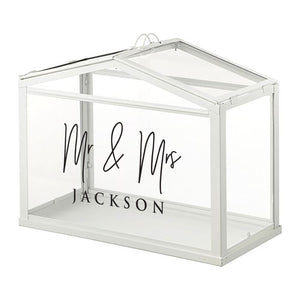 wishing well box with mr & mrs surname