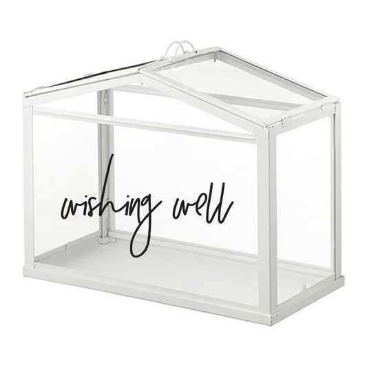 wishing well vinyl decal