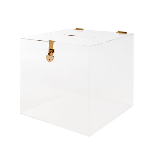 clear acrylic wishing well box