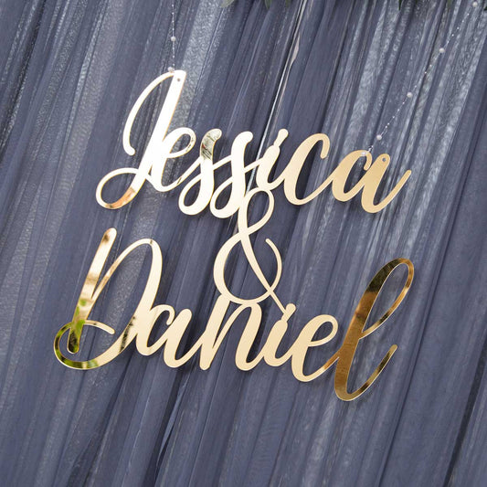 acrylic name plaque sign closeup