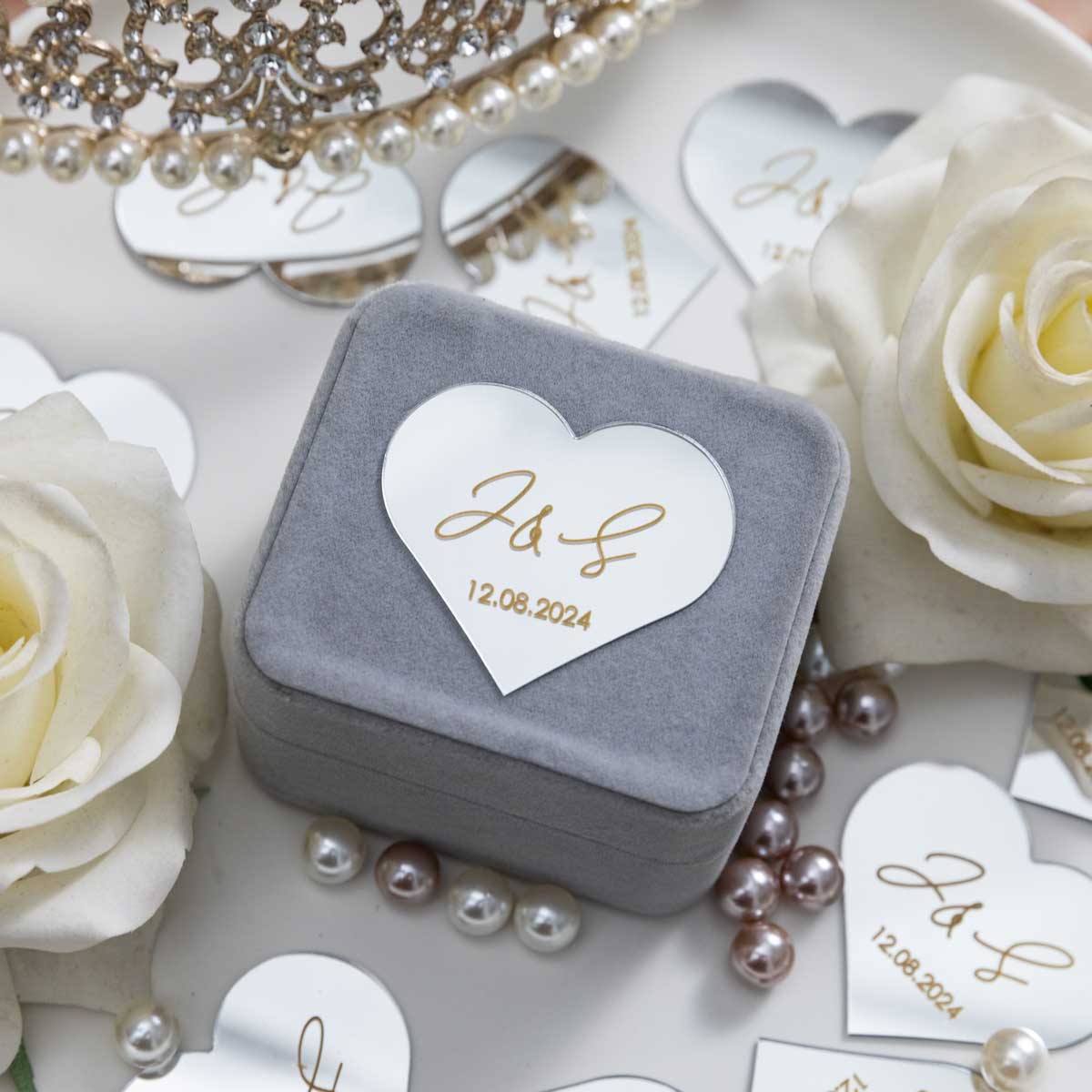 Acrylic Heart Tag