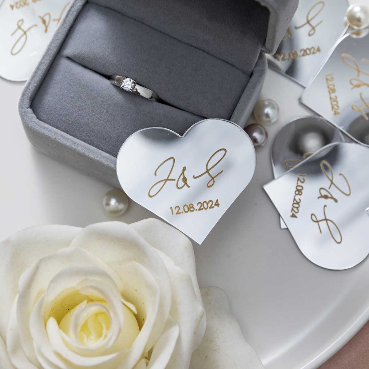Acrylic Heart Tag