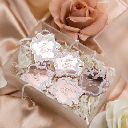 rosee gold acrylic emblem tag