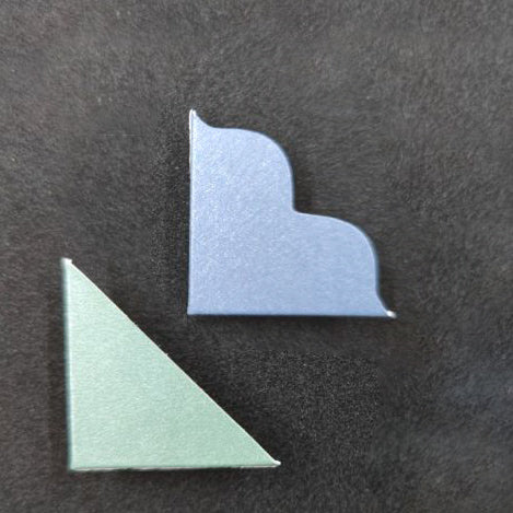 acrylic invitation paper corners options