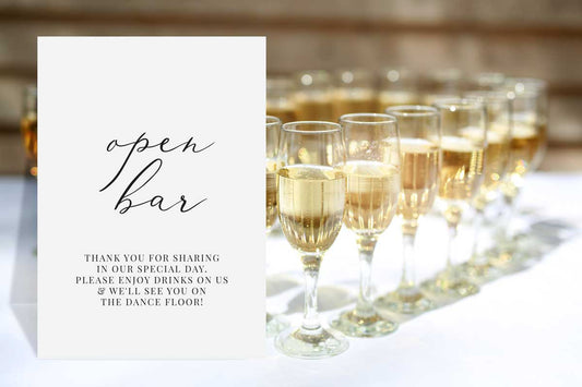 Open Bar Dancefloor Script - Gen Bar Sign