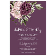 Blushing Marsala Peonie 1 - Wedding Inv