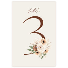 Bohemian Elegance - Table Card