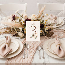Bohemian Elegance - Table Card