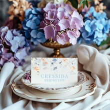 bridgeton inspired floral vintage place card 3