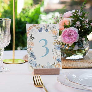 Bridgerton inspired floral vintage table card 2