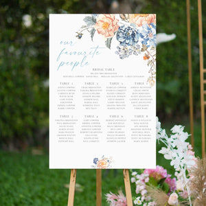 bridgeton inspired vintage floral bouquet table seating chart 