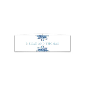 Bridgerton lake vintage inspired belly band with blue florals