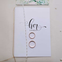 Romantic - Vow Card Booklet