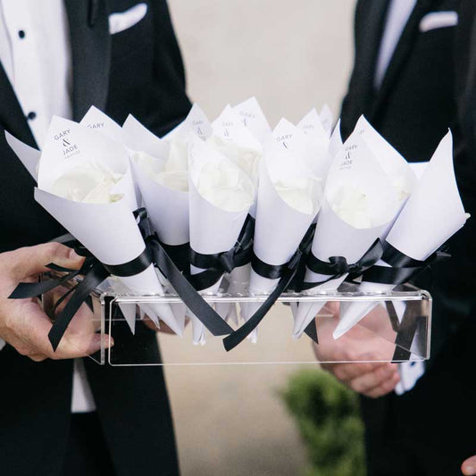 acrylic confetti cone holder